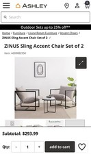 Zinus sling accent for sale  Santa Ana