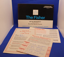 Antigo sistema de alto-falante Fisher Bookshelf quatro vias instruções de operação garantia comprar usado  Enviando para Brazil