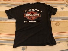 Camiseta Harley Davidson Motocicleta Preta Vintage Extra Grande - Brothers’ Branford, CT comprar usado  Enviando para Brazil