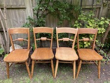 Four solid chairs for sale  YATELEY