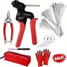 Usado, Kit de arma de aço inoxidável com zíper, conjunto de ferramentas de amarração de cabo de fixação externa resistente comprar usado  Enviando para Brazil