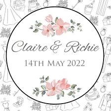Personalised wedding pink for sale  UK
