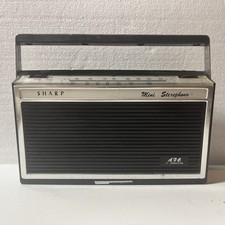 Rádio AM FM portátil SHARP FXG-700 toca-discos estéreo, tudo funcionando leitura comprar usado  Enviando para Brazil