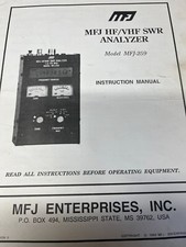 Mfj 259 vhf for sale  HUNTINGDON