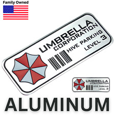 Usado, Adesivo adesivo METAL Umbrella Corporation adesivo emblema parachoque caminhão, carro PRATA comprar usado  Enviando para Brazil