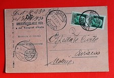 1930 cart. r.r. usato  Portogruaro