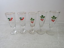 Cherry flute glasses for sale  SHEFFIELD