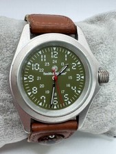 Relógio de quartzo masculino Smith & Wesson tom prata nova bateria, usado comprar usado  Enviando para Brazil