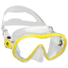 Máscara de mergulho sem moldura Cressi F-Dual lente única caixa aberta - transparente/amarelo comprar usado  Enviando para Brazil
