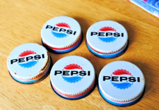 5 tampas largas vintage Pepsi torcer alumínio 1" comprar usado  Enviando para Brazil