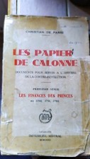 Papiers calonne. d'occasion  Trèbes