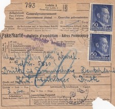 Judaika paketkarte lublin gebraucht kaufen  Köngen
