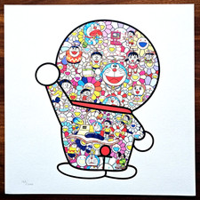 Takashi murakami litografia usato  Roma