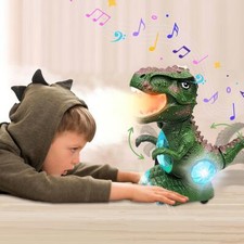 Boneco de dinossauro eletrônico infantil luz música e névoa spray 360 rotação robô brinquedo comprar usado  Enviando para Brazil