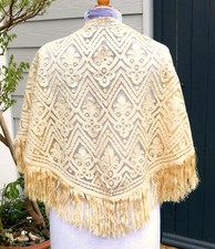 Antique cream silk for sale  READING