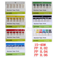 Pontos de papel absorvente endodôntico dental AZDENT cônicos 0,04/0,02/0,06 15#-40# comprar usado  Enviando para Brazil