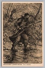 Postcard infanterie armee d'occasion  Expédié en Belgium