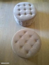 Lot poufs velour d'occasion  Ollioules