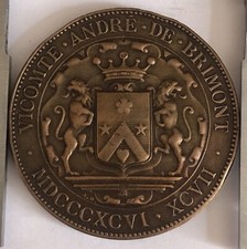 Médaille bronze vicomte d'occasion  France