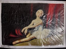 Vintage ballerina painting for sale  Great Bend