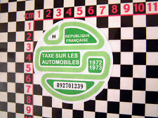 1972 french tax for sale  BEWDLEY