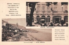 Cpa menton hotel d'occasion  Claira