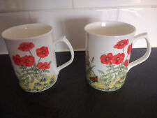 Pair poppy themed for sale  WITNEY