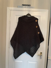 Chunky grey cape for sale  AXMINSTER