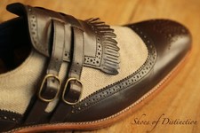 Barker brown leather for sale  SUTTON COLDFIELD