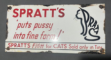 Spratts enamel signs for sale  LINCOLN