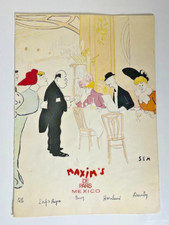 Vintage menu maxim for sale  Chicago