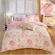 3pcs strawberry duvet for sale  USA