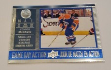 CONNOR McDAVID 2016-17 UD TIM HORTONS GAME DAY ACTION Edmonton Oilers 2º Ano🔥 comprar usado  Enviando para Brazil