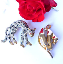 Vintage leopard brooch for sale  GUNNISLAKE