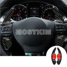 Volante de fibra de carbono câmbio de pá para VW Tiguan Touareg Beetle Golf 6 comprar usado  Enviando para Brazil