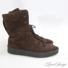 Usado, #1 VESTUÁRIO MASCULINO LNWOB Anglo Italiano Charuto Camurça Sola Preta Euro Botas Esportivas 8.5 NR comprar usado  Enviando para Brazil