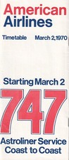 American airlines timetable for sale  Salt Lake City