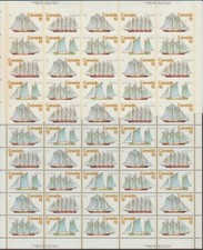 Canada 744 feuille d'occasion  Expédié en Belgium