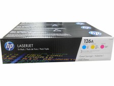 HP 126A CF341A Pacote com 3 Toner LaserJet Ciano, Magenta, Amarelo - Bolsas Seladas comprar usado  Enviando para Brazil