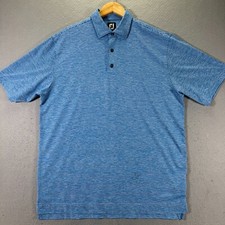 Camisa polo masculina Footjoy listra azul grande esportes golfe leve elástica ativa comprar usado  Enviando para Brazil