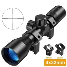 Escopo de rifle compacto HOT 4x32 mira óptica mira airsoft mira telescópica de caça comprar usado  Enviando para Brazil
