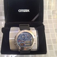 Relógio digital CITIZEN ANA-DIGI TEMP com alarme, temperatura, cronômetro, usado comprar usado  Enviando para Brazil