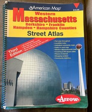 American Map Western Massachusetts Street Atlas: Berkshire, Franklin, Hampde... segunda mano  Embacar hacia Mexico