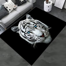 White leopard rug d'occasion  Expédié en Belgium