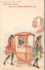 Litografia cartão postal - The Old Paris - Porta-cadeiras comprar usado  Enviando para Brazil