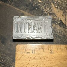 Printing block colonial for sale  Fitzwilliam