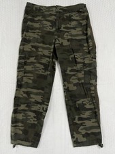Calças cargo femininas padrão social por Sanctuary XLarge camufladas bolsos utilitários, usado comprar usado  Enviando para Brazil