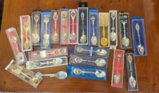 Cucharas plateadas de recuerdo colección 22 piezas. Diferentes países y ciudades segunda mano  Embacar hacia Mexico