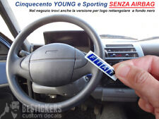 Logo clacson volante horn FIAT cinquecento YOUNG 900i cat NO AIRBAG sporting 1.1 comprar usado  Enviando para Brazil