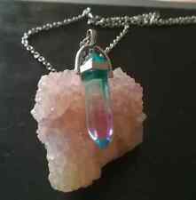 Collana punta fluorite usato  Roma